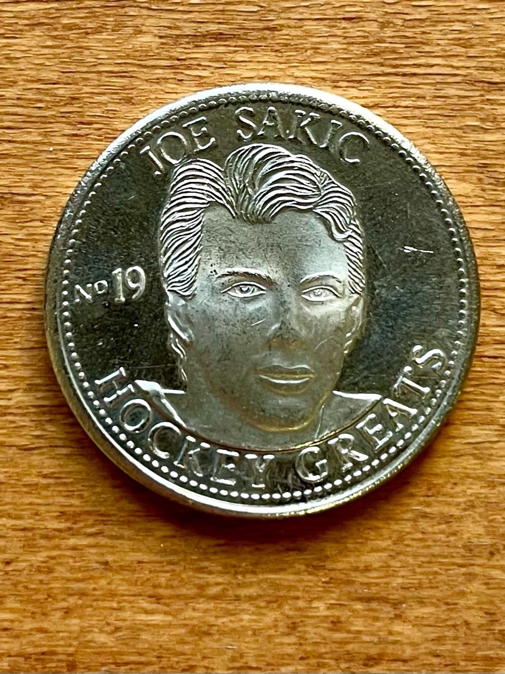 1996-97 Hockey Greats Joe Sakic Coin
